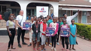 Donated Sanitary towels to Child Space organisation